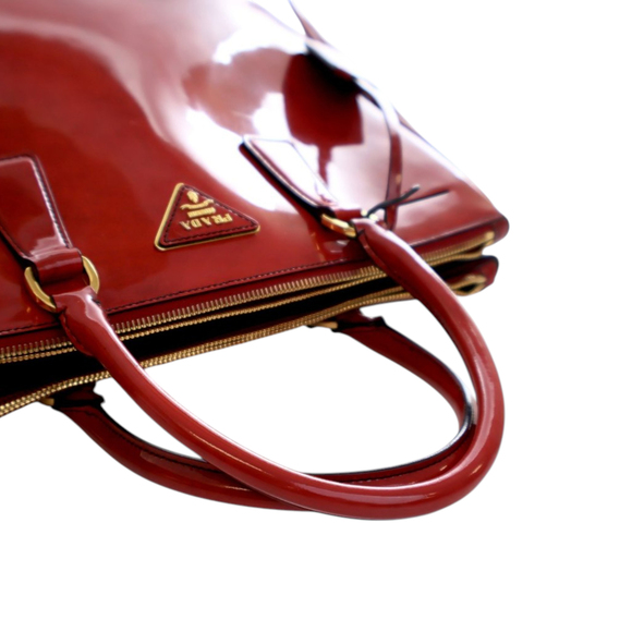 Pre-Loved Prada Medium Spazzolato Galleria Double Zip Satchel - Picture 11 of 12